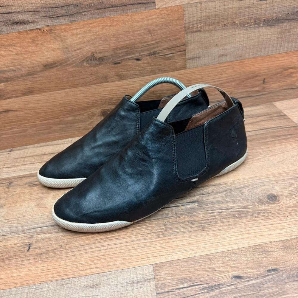Frye Melanie Chelsea Sneaker Bootie Womens Size 9 In Black Leather